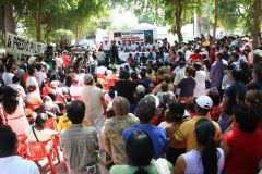 Octubre 12, Plaza Mochicaui, Acto Público