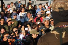 Noviembre 16, Reunión con jóvenes en Plaza del Colegio Civil, Mty.